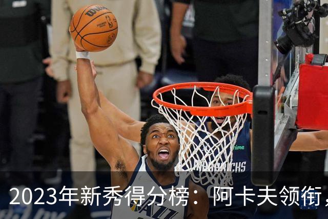2023年新秀得分榜：阿卡夫领衔，伦德博格紧随其后